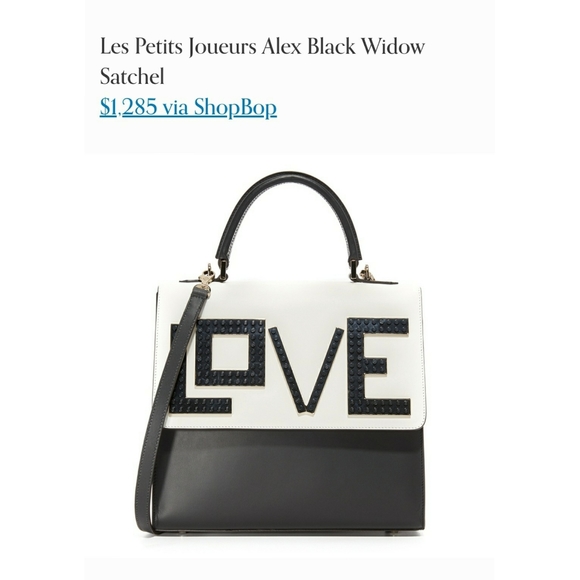 Les Petit Joueurs Bags Les Petit Joueurs Alex Black Widow Satchel